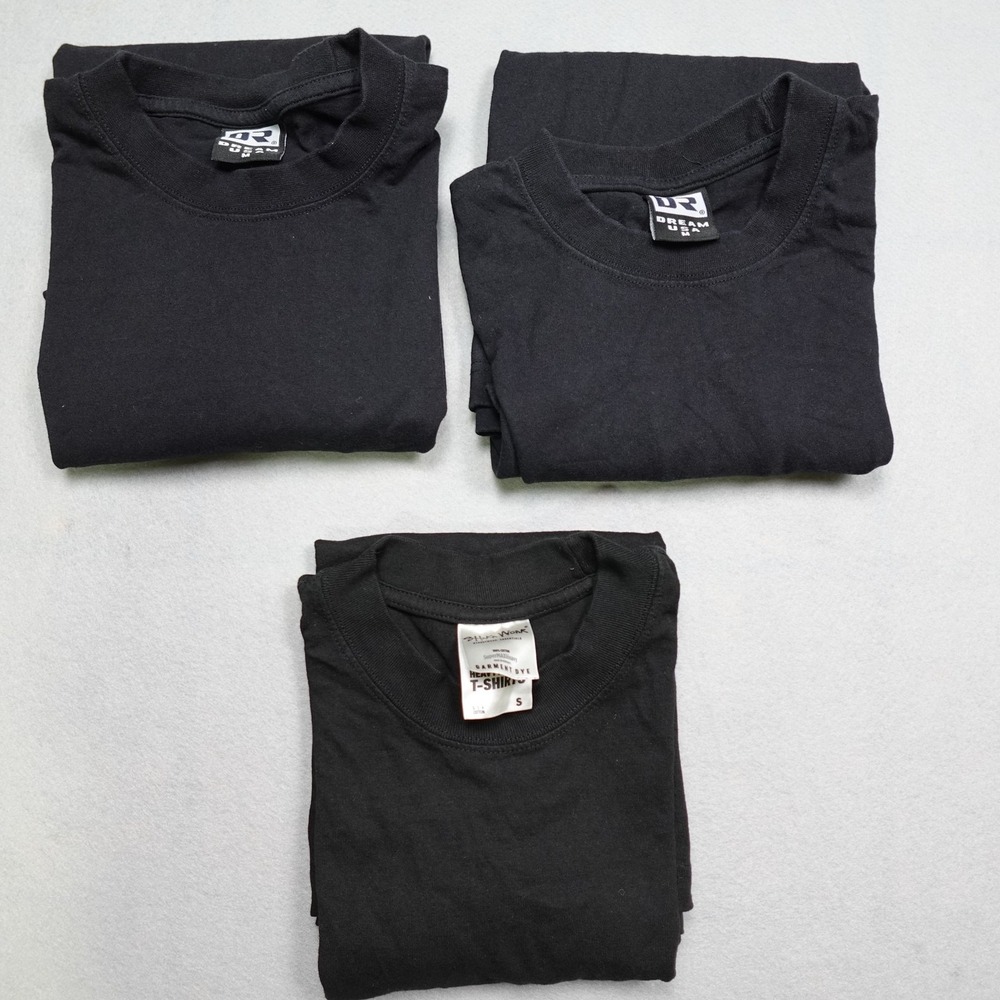 Shaka Wear Dream USA T-Shirt Men S M Black Heavyweight SuperMAX Lot of 3